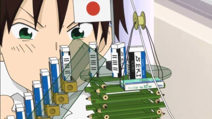 The Elaborate eraser Dominoes/Rube Goldberg Machine